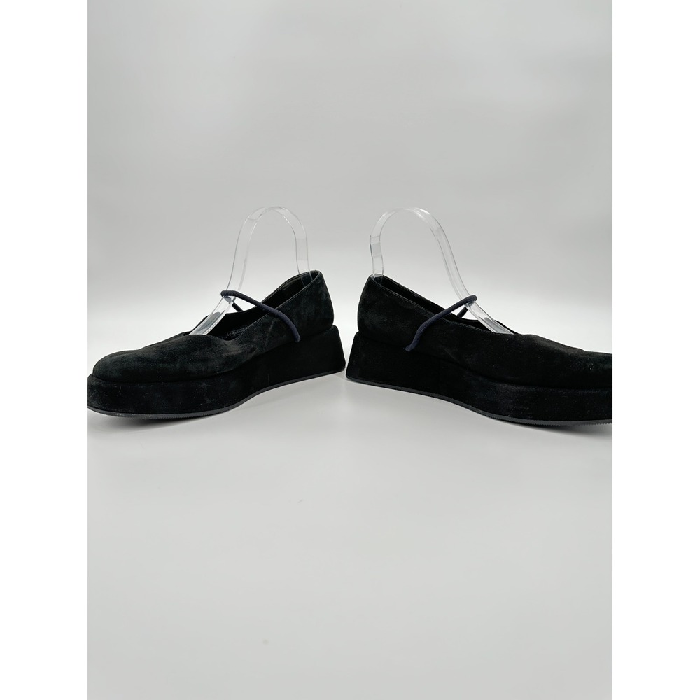 Robert Clergerie Espace Black Suede Platform Mary‎ Jane Shoes Womens 38.5 - Picture 7 of 10